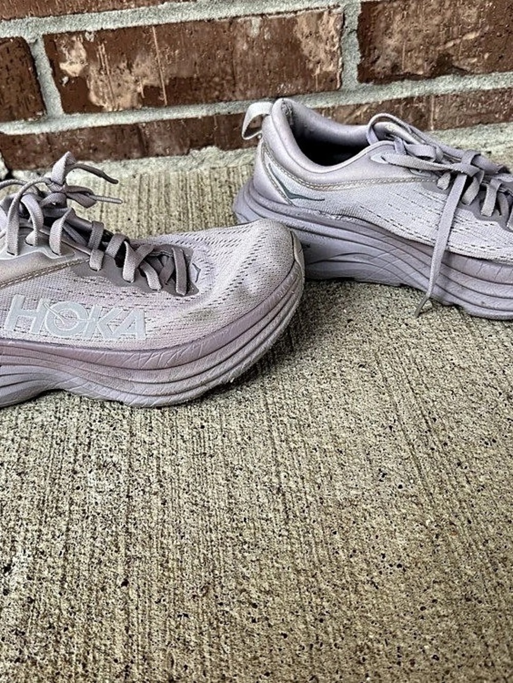 Hoka Bondi 8 Athletic Shoes Purple US 6.5